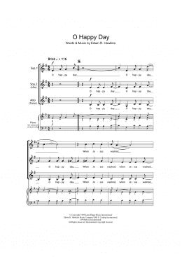 page one of Oh Happy Day (arr. Barrie Carson Turner) (SSA Choir)