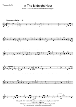 page one of In The Midnight Hour (Trumpet Solo)