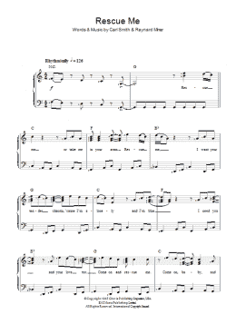 page one of Rescue Me (Piano Solo)