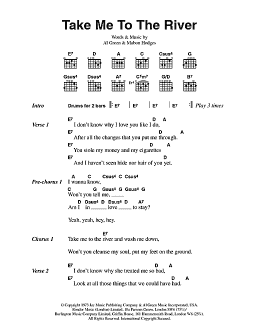 page one of Take Me To The River (Guitar Chords/Lyrics)