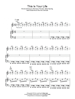page one of This Is Your Life (Piano, Vocal & Guitar Chords)