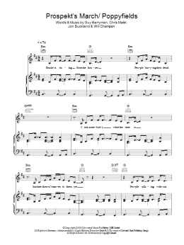 page one of Prospekt's March / Poppyfields (Piano, Vocal & Guitar Chords)