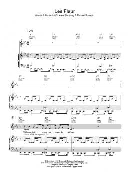 page one of Les Fleur (Piano, Vocal & Guitar Chords)