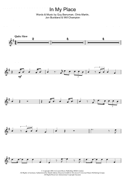 page one of In My Place (Flute Solo)
