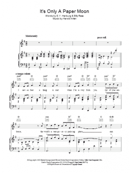 page one of It's Only A Paper Moon (Piano, Vocal & Guitar Chords)