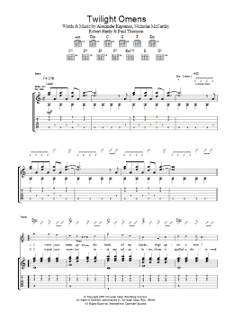page one of Twilight Omens (Guitar Tab)