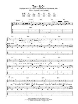 page one of Turn It On (Guitar Tab)