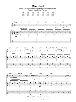 page one of Bite Hard (Guitar Tab)