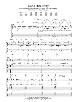 page one of Send Him Away (Guitar Tab)