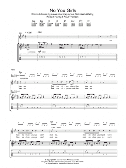 page one of No You Girls (Guitar Tab)