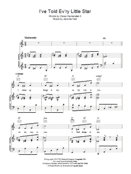 page one of I've Told Ev'ry Little Star (Piano, Vocal & Guitar Chords)