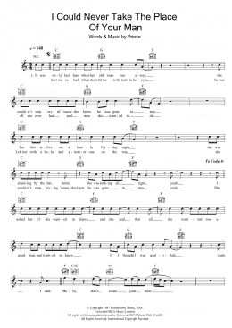 page one of I Could Never Take The Place Of Your Man (Lead Sheet / Fake Book)