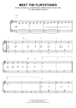 page one of (Meet The) Flintstones (Piano & Vocal)