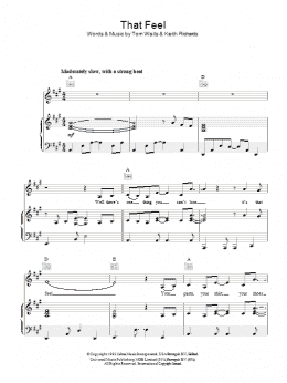 page one of That Feel (Piano, Vocal & Guitar Chords)