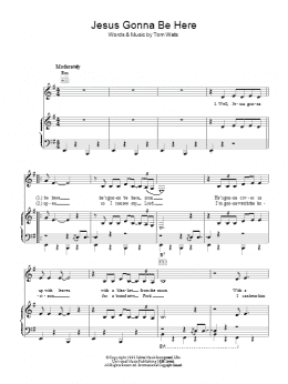 page one of Jesus Gonna Be Here (Piano, Vocal & Guitar Chords)