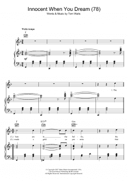 page one of Innocent When You Dream (78) (Piano, Vocal & Guitar Chords)