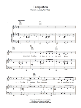 page one of Temptation (Piano, Vocal & Guitar Chords)