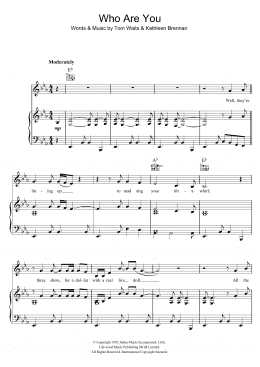 page one of Who Are You (Piano, Vocal & Guitar Chords)