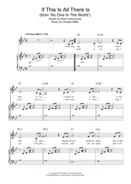 page one of If This Is All There Is (from No One In The World) (Piano & Vocal)