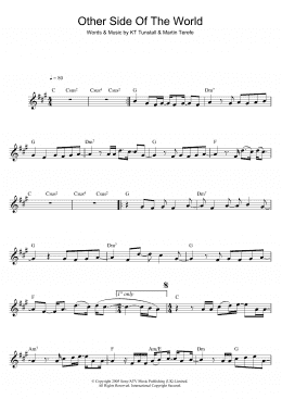 page one of Other Side Of The World (Alto Sax Solo)