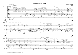 page one of Maiden in the moor (for tenor and percussion) (Piano & Vocal)