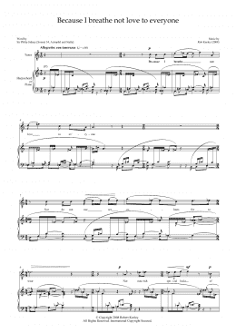 page one of Because I breathe not love to everyone (for tenor and harpsichord) (Piano & Vocal)