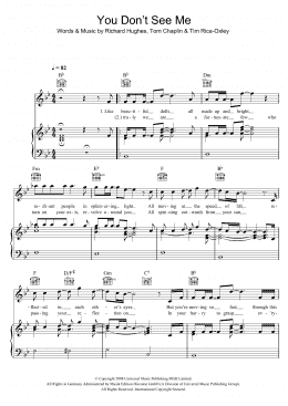page one of You Don't See Me (Piano, Vocal & Guitar Chords)