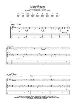 page one of Magnificent (Guitar Tab)