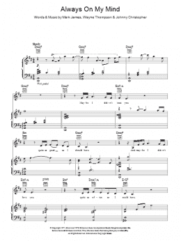 page one of Always On My Mind (Piano, Vocal & Guitar Chords)