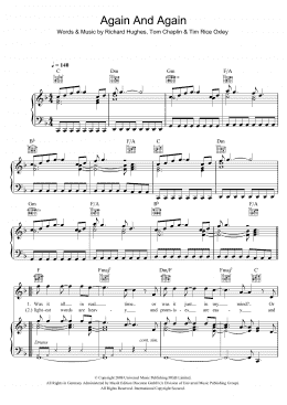 page one of Again And Again (Piano, Vocal & Guitar Chords)