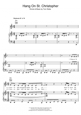 page one of Hang On St. Christopher (Piano, Vocal & Guitar Chords)