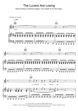 page one of The Lovers Are Losing (Piano, Vocal & Guitar Chords)