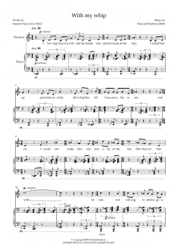 page one of With my Whip (for baritone and piano) (Piano & Vocal)