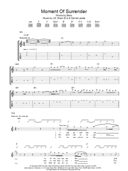 page one of Moment Of Surrender (Guitar Tab)