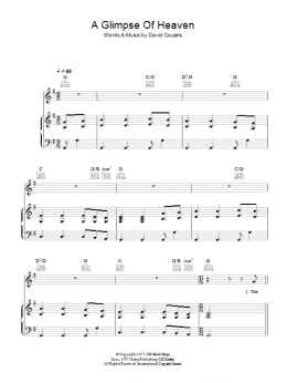 page one of A Glimpse Of Heaven (Piano, Vocal & Guitar Chords)