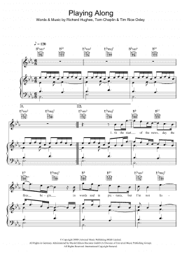 page one of Playing Along (Piano, Vocal & Guitar Chords)