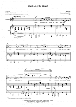 page one of That Mighty Heart (for soprano and piano) (Piano & Vocal)