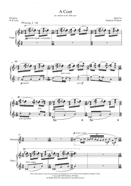 page one of A Coat (for baritone and piano) (Piano & Vocal)