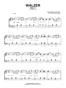 page one of Waltz Op. 39, No. 15 (Piano Solo)