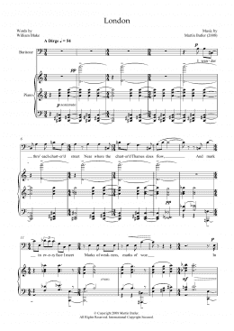 page one of London (for baritone and piano) (Piano & Vocal)