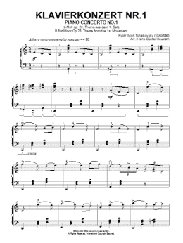 page one of Piano Concerto No. 1 In Bb Minor Op. 23 (Piano Solo)