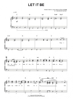 page one of Let It Be (Easy Piano)