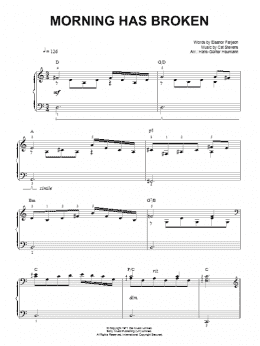 page one of Morning Has Broken (Easy Piano)