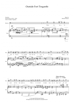 page one of Outside Fort Tregantle (for baritone and piano) (Piano & Vocal)