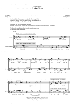 page one of Lake Side (for mezzo-soprano) (Piano & Vocal)
