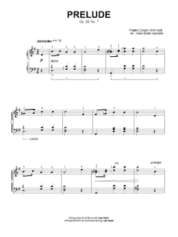 page one of Prelude Op. 28, No. 7 (Piano Solo)