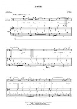 page one of Bands (for tenor and piano) (Piano & Vocal)