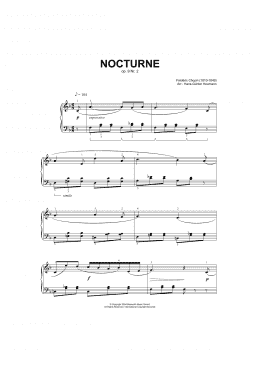 page one of Nocturne in E Flat Major, Op.9, No.2 (arr. Hans-Gunter Heumann) (Piano Solo)