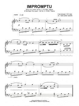 page one of Impromptu In Bb Major, Op. posth. 142, No.3, D935 (Piano Solo)