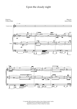 page one of Upon the cloudy night (Piano & Vocal)